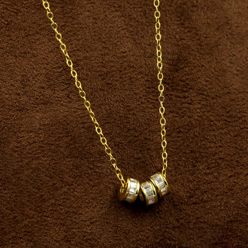 Diamant-Trio-Halskette