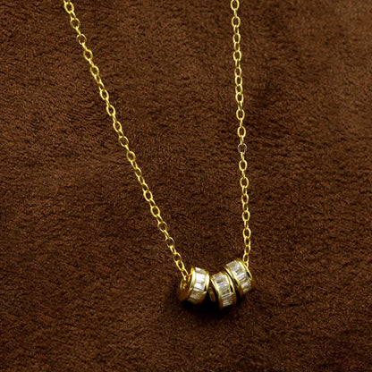 Diamant-Trio-Halskette