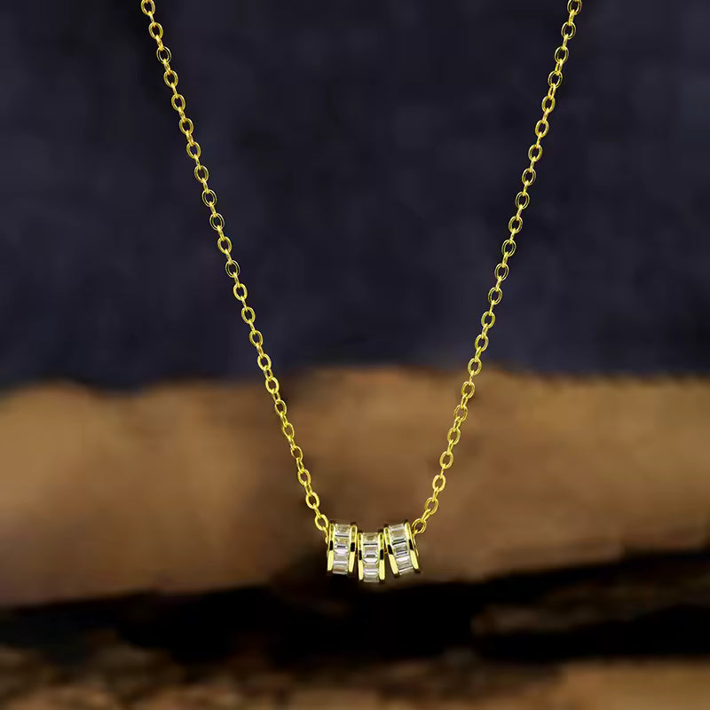 Diamant-Trio-Halskette