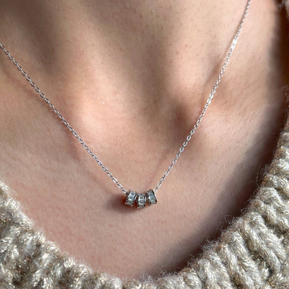 Diamant-Trio-Halskette