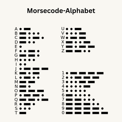 Morsecode-Halskette